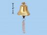Brass Plated Hanging Harbor Bell 4 - 7