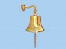 Brass Plated Hanging Ships Bell 15 - 1