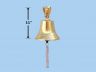Brass Plated Hanging Ships Bell 11 - 8