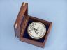 Solid Brass Boy Scout Compass with Rosewood Box 3 - 6