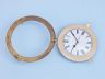 Brass Deluxe Class Porthole Clock 12 - 4