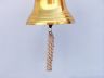 Brass Plated Hanging Harbor Bell 10 - 4