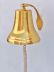 Brass Plated Hanging Harbor Bell 13 - 1