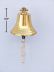 Brass Plated Hanging Harbor Bell 5.5 - 4