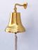 Brass Plated Hanging Ships Bell 18 - 2