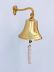 Brass Plated Hanging Ships Bell 6 - 2