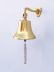 Brass Plated Hanging Ships Bell 9 - 2