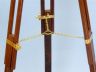 Floor Standing Solid Brass - Leather Harbor Master Telescope 60  - 13