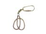 Solid Brass Clove Hitch Knot Key Chain 5 - 1