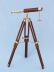 Floor Standing Brass-Wood Harbor Master Telescope 30 - Wood - 1
