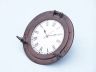 Bronzed Deluxe Class Porthole Clock 15  - 2
