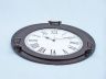 Bronzed Deluxe Class Porthole Clock 20  - 1