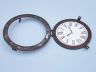 Bronzed Deluxe Class Porthole Clock 24  - 3