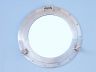 Brushed Nickel Deluxe Class Decorative Ship Porthole Mirror 15 - 2