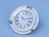 Brushed Nickel Deluxe Class Porthole Clock 15  - 2