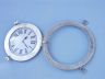 Brushed Nickel Deluxe Class Porthole Clock 15  - 3