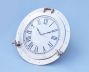 Brushed Nickel Deluxe Class Porthole Clock 24  - 3