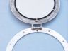 Brushed Nickel Deluxe Class Decorative Ship Porthole Mirror 12 - 6