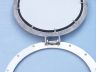 Brushed Nickel Deluxe Class Decorative Ship Porthole Mirror 17 - 6