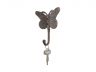 Rustic Copper Cast Iron Butterly Decorative Metal Wall Hook 5 - 1