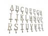 Rustic Gold Cast Iron Letter C Alphabet Wall Hook 6 - 7
