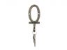 Rustic Gold Cast Iron Letter O Alphabet Wall Hook 6 - 5