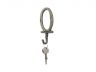 Rustic Gold Cast Iron Letter O Alphabet Wall Hook 6 - 6