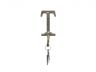 Rustic Gold Cast Iron Letter T Alphabet Wall Hook 6 - 4