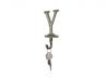Rustic Gold Cast Iron Letter Y Alphabet Wall Hook 6 - 6