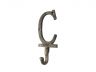 Rustic Gold Cast Iron Letter C Alphabet Wall Hook 6 - 2
