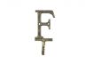 Rustic Gold Cast Iron Letter F Alphabet Wall Hook 6 - 1