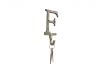 Rustic Gold Cast Iron Letter F Alphabet Wall Hook 6 - 4
