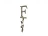 Rustic Gold Cast Iron Letter F Alphabet Wall Hook 6 - 6