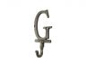 Rustic Gold Cast Iron Letter G Alphabet Wall Hook 6 - 2