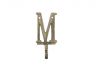 Rustic Gold Cast Iron Letter M Alphabet Wall Hook 6 - 1