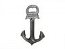 Rustic Silver Deluxe Cast Iron Anchor Bottle Opener 6 - 3