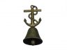 Rustic Gold Cast Iron Anchor With Rope Hand Bell 6 - 2