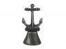 Rustic Silver Cast Iron Anchor Hand Bell 5 - 4