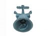 Rustic Dark Blue Whitewashed Cast Iron Anchor Hand Bell 5 - 4