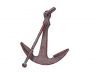Rustic Red Whitewashed Deluxe Cast Iron Anchor Paperweight 5 - 2