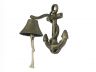 Rustic Gold Cast Iron Wall Mounted Anchor Bell 8 - 4