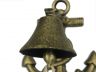 Rustic Gold Cast Iron Wall Mounted Anchor Bell 8 - 2