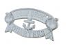 Whitewashed Cast Iron Poop Deck Quarters Sign 8 - 1