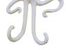 Antique White Cast Iron Decorative Wall Mounted Octopus Hooks 6 - 4