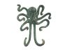Antique Bronze Cast Iron Decorative Wall Mounted Octopus Hooks 6 - 3