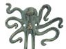 Antique Bronze Cast Iron Decorative Wall Mounted Octopus Hooks 6 - 1