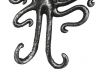 Antique Silver Cast Iron Decorative Wall Mounted Octopus Hooks 6 - 4