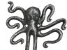 Antique Silver Cast Iron Decorative Wall Mounted Octopus Hooks 6 - 1