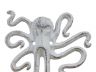 Rustic Whitewashed Cast Iron Decorative Wall Mounted Octopus Hooks 6 - 1