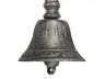 Rustic Silver Cast Iron Hand Bell 7 - 1